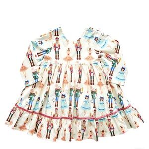 Pink Chicken Nutcracker Dress 4T